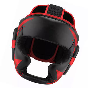 Haute Qualité Premium Cuir Véritable Logo Personnalisé et Impression Muay Thai Formation Head Guard - Product Image 1