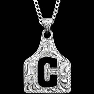 Collar con Placa de Identificación para Ganado Duke de Plata Personalizado de Molly - Product Image 1