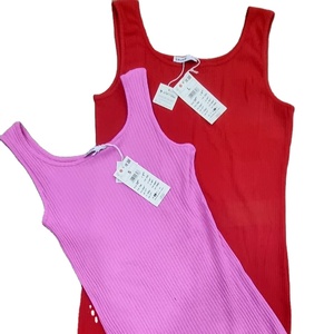 Igital-ropa informal de verano y primavera para mujer, prenda sexy ceñida con diseño de teñido anudado, sin mangas - Product Image 1