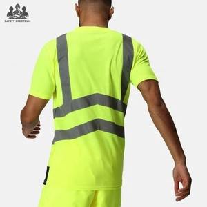 T-shirt de travail industriel pour homme |   Vêtements de travail respirants, imperméables et haute visibilité |   Tissu renforcé haute résistance |   Service OEM - Product Image 5