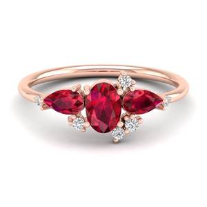 Bague en argent sterling 925 personnalisée REYES avec moissanite certifiée GRA, fabrication de bijoux fins en rubis pour femmes - Product Image 6