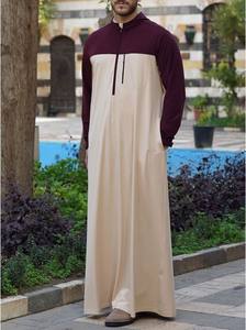 Fashionista International 2023 XXL Traje islámico de lana Thobe para hombre con cremallera y botón Ropa étnica barata - Product Image 6