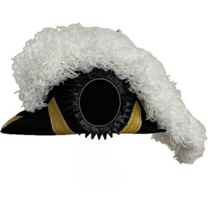 Chapeau de Chevalier Templier Ancien Grand Commandant, entièrement blanc avec plumes, durable et de la meilleure qualité - Product Image 5