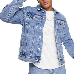 แจ็กเก็ตยีนส์แขนยาวของผู้ชายเสื้อแจ็คเก็ตยีนส์สำหรับฤดูหนาวสินค้าผลิตใหม่ - Product Image 1