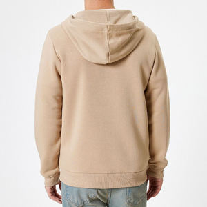 Sudadera con capucha y cremallera para hombre, para gimnasio, invierno, OEM, la mejor calidad, diseño personalizado, transpirable, cortavientos, 100% algodón, forro polar sólido, con bolsillo, cuello bajo - Product Image 3