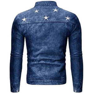 Classic Fit Slim <b>Denim</b> <b>Jackets</b> for Men Pakistan Manufacturer <b>Denim</b> <b>Jacket</b> <b>Long</b> lasting <b>Long</b> Sleeves Fabric Blue Jean <b>Jackets</b> - Product Image 2