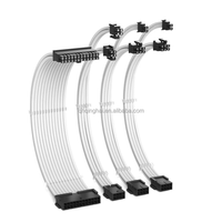 Kit de câble d'extension 18AWG CPU EPS 8PIN GPU PSU Câble PSU à manchon PC pour accessoire de boîtier d'ordinateur