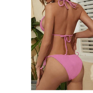 Ensembles de maillots de bain bikini deux pièces en gros Maillots de bain brésiliens avec des fleurs Maillots de bain pour femmes - Product Image 5