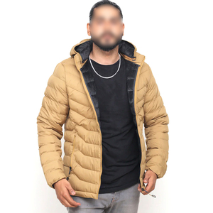 2025 Wholesale Rate Fashionable Goose Down Shiny Bubble Coats Hooded Men's Puffer Custom logo Bubble Jackets - Product Image 2