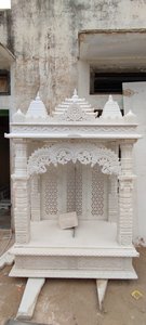 Prix bon marché Temple en marbre fabriqué à la main pour la maison et le bureau indien Pooja Mandir nouveau design avec sculpture détaillée - Product Image 2