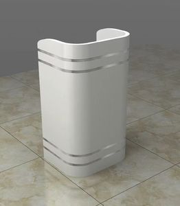Luxury Modern Bright White Durable Reception <b>Desk</b> for Commercial Use in Hotels Schools Malls - Product Image 1
