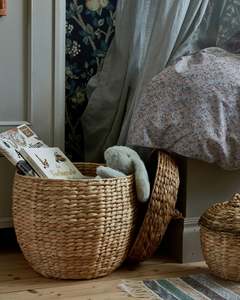 Cesta de Almacenamiento de Ropa Multifuncional Rectangular de Jacinto de Agua Tejida a Mano, Ecológica y de la Mejor Calidad, Hecha en Vietnam, Artesanía HNH - Product Image 2