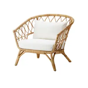 Natural Vintage Furniture Rattan Chair Modern High Quality Outdoor patio dinning woven furniture wicker indoor dining chair