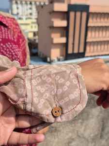 Chemise pour femme Georgette Bhandej Saree, longue, ample, à motifs floraux, pour les fêtes, l'été, le printemps, style sexy, manches ballon, légère, simple - Product Image 4