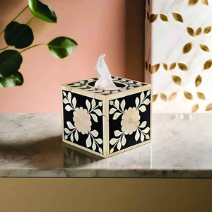 Boîte à mouchoirs classique de qualité supérieure, fabriquée à la main, logo personnalisé, taille et couleur personnalisées, accessoires de décoration de table en papier, maison, hôtel, SANIYA - Product Image 2