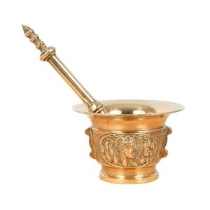 Mortier et pilon en bois sculpté à la main les plus vendus pour le broyeur d'herbes et d'épices de cuisine et le broyeur de médicaments utilisent un pilon à mortier - Product Image 3