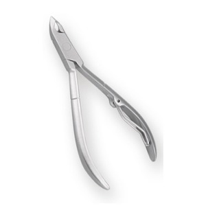 Empujador de cutículas de hoja curva, material de acero, cortador encarnado, pinzas para uñas con mango impreso para dedos de los pies, resorte de barril 72 - Product Image 1