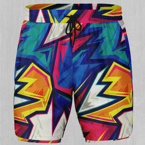 Pantalones cortos de sublimación de ajuste regular para hombres/Pantalones cortos de sublimación de hombre de precio más bajo por encargo multicolor - Product Image 4