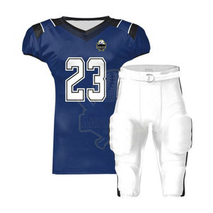Uniforme de football américain à séchage rapide sur mesure, vêtements de sport de grande taille avec caractéristiques respirantes, ensembles de couleurs unies - Product Image 1