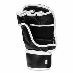 นวมคิกบ็อกซิ่งแบบไทยสำหรับผู้ชายผู้หญิง8ออนซ์ถุงมือ MMA ทำจากหนัง PU สำหรับปิดขนาดกีฬากลางแจ้ง - Product Image 5