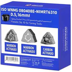 Plaquettes de tournage indexables ISO WNMG 080408E-NMRT6310 D.5,16mm revêtues PVD, lot de 10 pour outils de tournage - Product Image 2