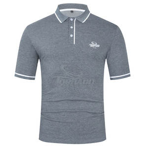 Nuevo superventas de hombres adultos de punto sólido 100% algodón para camisas de secado rápido transpirable estilo Casual para venta al por mayor - Product Image 1