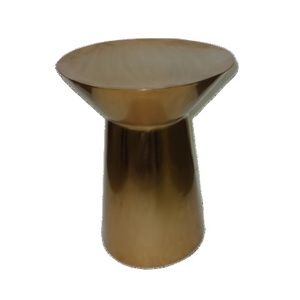 โลหะรอบโต๊ะข้างโต๊ะกาแฟทองเหลืองโบราณสวนเฟอร์นิเจอร์โต๊ะกาแฟ - Product Image 1