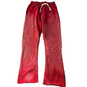 Pantalones de chándal acampanados informales de alta calidad personalizados para hombre, pantalones de chándal acampanados con cintura elástica de retazos para hombre - Product Image 3