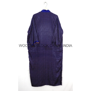 กิโมโนผ้าไหมเครปของผู้หญิงชุดนอนเซ็กซี่ลายดอกไม้แสนโรแมนติกสำหรับฤดูร้อนฤดูหนาว - Product Image 4