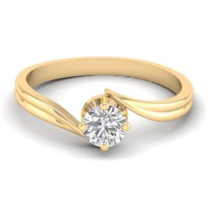 Bague de fiançailles en or massif 14 carats avec diamant rond brillant de 0,5 carat pour femme, certifiée IGI, bijoux fins, prix de gros REYES - Product Image 6