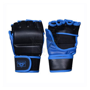 Vente en gros Logo personnalisé Gants de boxe MMA demi-doigts Gants de combat MMA en cuir sur mesure - Product Image 1