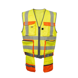 ผู้ผลิตเสื้อผ้าเพื่อความปลอดภัยแบบ OEM เสื้อกั๊กสะท้อนแสงสำหรับทำงาน เสื้อผ้าทำงานหลายช่องใส่ของ เสื้อกั๊กทำงานเพื่อความปลอดภัยหลากสี เสื้อกั๊กทำงานก่อสร้าง - Product Image 1
