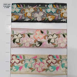 Elegante encaje bordado Floral colorido para estilo de negocios para la moda decoración del hogar ropa zapatos bolsas proyectos de artesanía regalos - Product Image 1