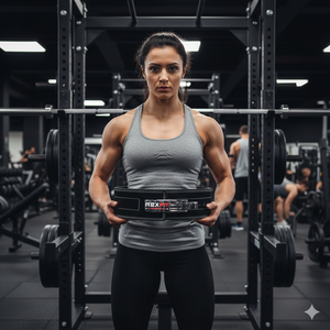 Cinturón de Levantamiento de Pesas de Cuero Premium Rexfit con Hebilla de Palanca Ajustable, Soporte para la Espalda y Levantamiento de Pesas - Product Image 6