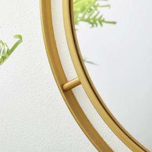 Glitzhome Miroir mural rond mural de luxe Miroir de salle de bain doré Miroir décoratif pour la décoration murale de la maison - Product Image 4