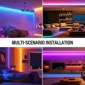 Ul đượ<span class=keywords><strong>c</strong></span> liệt kê 576 chip Color Changing RGB bánh xe đèn DC24V 14 wát/mét 62.5 mét cuttable điều khiển thông minh 10 mét COB RGB <span class=keywords><strong>LED</strong></span> Strip ánh sáng - Product Image 6