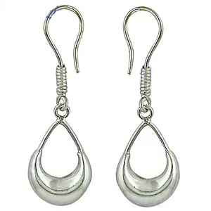 Boucles d'oreilles pendantes en argent sterling en forme de goutte d'eau, bijoux minimalistes pour femmes, à porter tous les jours, boucles d'oreilles pendantes en argent 925 - Product Image 1