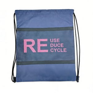 Casual Unisex Polyester Drawstring <b>Bag</b>-Eco-Friendly Reusable Washable Large Capacity Gym Portable - Product Image 4