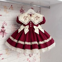 Robe de princesse pour enfants en satin floral entièrement personnalisable Jiefute, OEM/ODM, étiquette privée, broderie, motif, monogramme, logo, vêtements de boutique