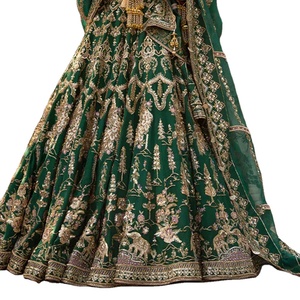 Nouvelle arrivée Robe de mariée traditionnelle en couleur unie pour femmes Robe longue Dernier design Broderie Travail de mariage Fête - Product Image 6