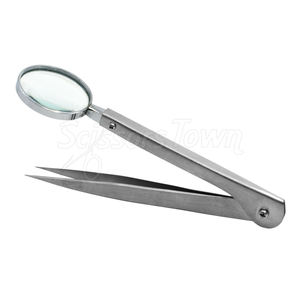 Custom Logo <b>Tweezer</b> with Compact Mirror Stainless Steel Design for Accurate Grooming - Product Image 2