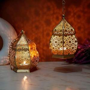 Linterna colgante de Estilo Vintage más vendida con recortes intrincados para bodas, eventos, restaurantes e iluminación exterior - Product Image 2