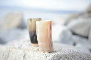 Rustic Buffalo Horn Mug, Handmade Eco-Friendly Drinkware, Perfect Durable Cup for Coffee, Tea, <b>Whisky</b>, Kitchen, Bar, Party Use - Product Image 5