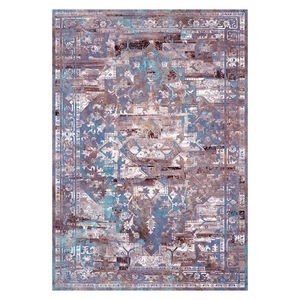 <b>RUGS</b> DEPOT LXDP-0394 Wholesale Grey Silver Minimalist Designer Digital Printed Machine Washable Chenille Area <b>Rug</b> <b>Non</b> <b>Slip</b> - Product Image 1
