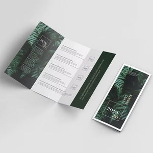 Foldable Leaflet <b>Flyer</b> Promotion Pamphlet Trifold Brochure Printing - Product Image 1