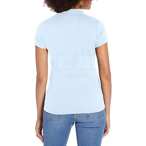 Logo personnalisé T-shirt polo pour femmes Meilleur prix T-shirt polo pour femmes T-shirt polo pour femmes de couleur personnalisée Fabriqué au Pakistan - Product Image 2