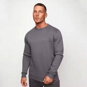 2025 unisexe Vintage pull sweat personnalisé en gros brodé rue porter votre propre Logo solide motif hiver de haute qualité - Product Image 3