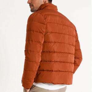 Chaqueta acolchada con cuello levantado para hombre de alta calidad, logotipo personalizado, poliéster impermeable para uso en invierno al aire libre, nueva condición, venta al por mayor - Product Image 4
