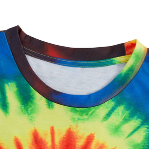 Camiseta Tie Dye de Verano 2026 al por Mayor, 100% Algodón de Alta Calidad para Hombre, Transpirable, de Secado Rápido, con Ajuste Holgado - Product Image 5