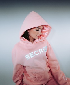 Fabricación de chándal personalizado, pantalones de chándal acampanados con serigrafía y conjuntos de Sudadera con capucha para hombre, ropa de calle holgada, chándal con diamantes de imitación y lavado ácido - Product Image 3